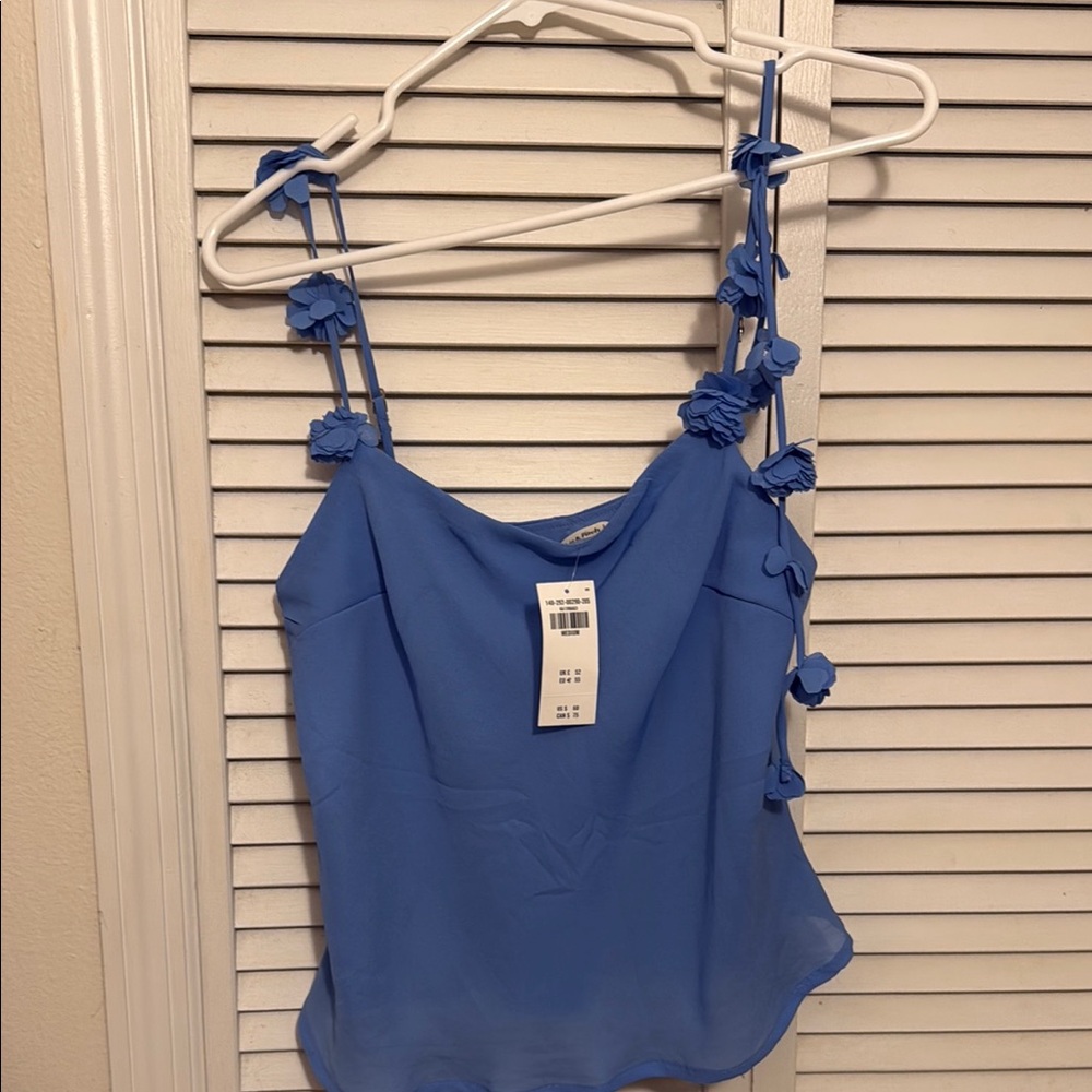 ABERCROMBIE BRAND NEW WITH TAGS Blue Sleeveless Top